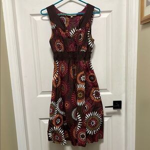 Fashion Village | Vintage | Cotton | Smocked Waist | Floral | Dress | Size S